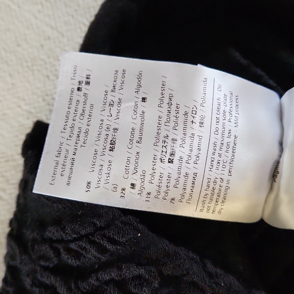 M Missoni Textured Knit Black Sweater Dress size US 4/ Italian 40 - Picture 7 of 7